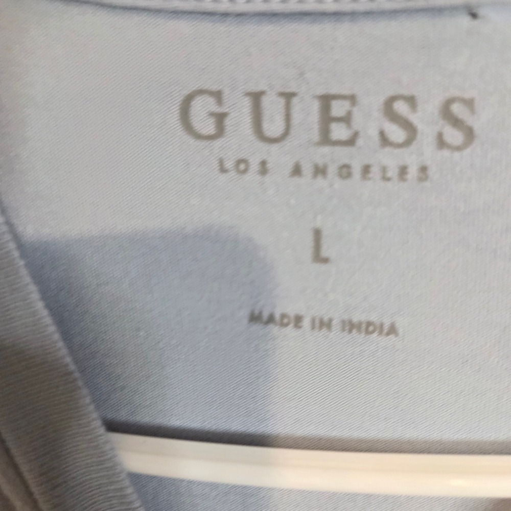 Guess Los Angeles Lion Graphic T Shirt Mens L Blue Short Sleeve Cotton Tee 1474 - Picture 3 of 6